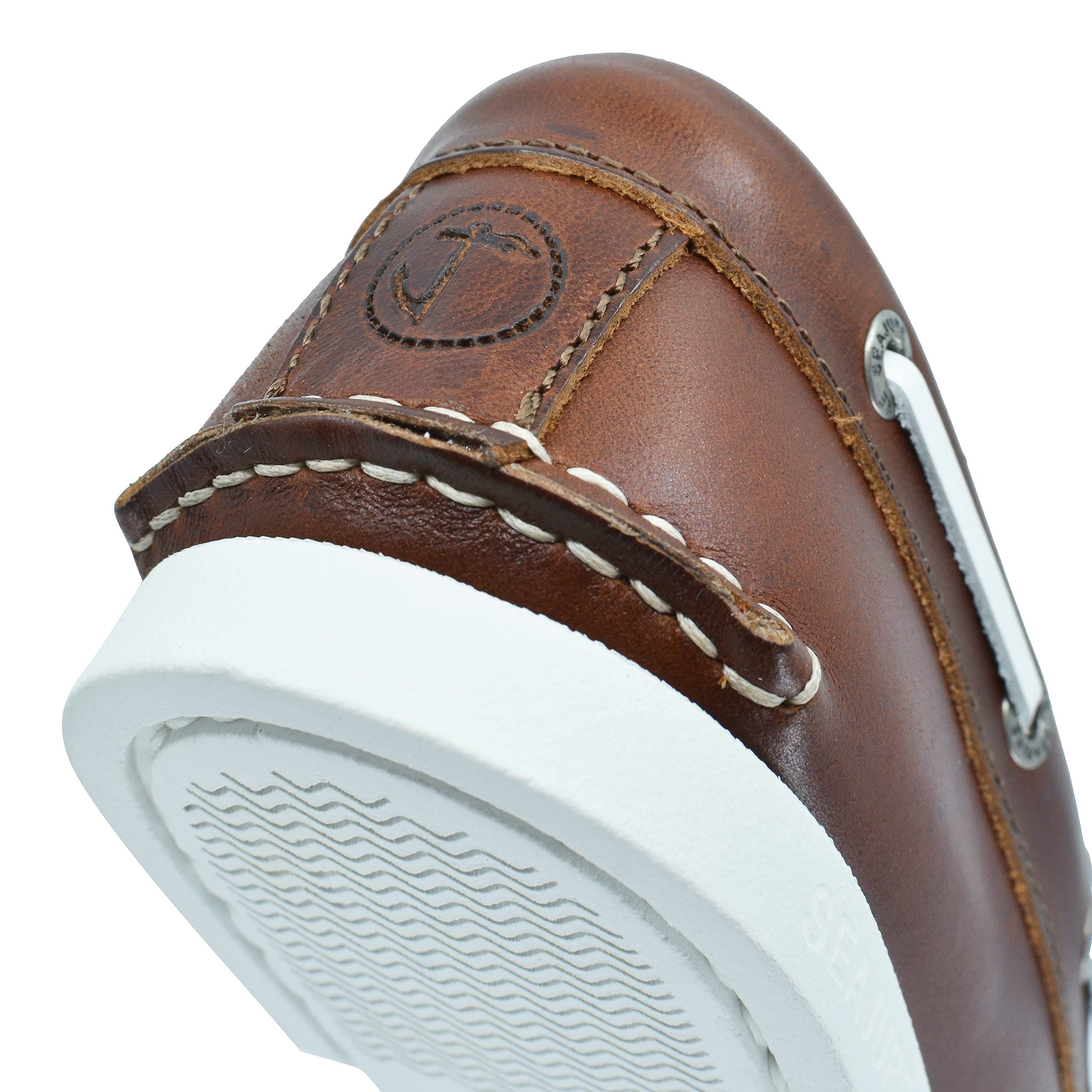 Chaussures Bateau pour Femme Silistar Cuir Marron