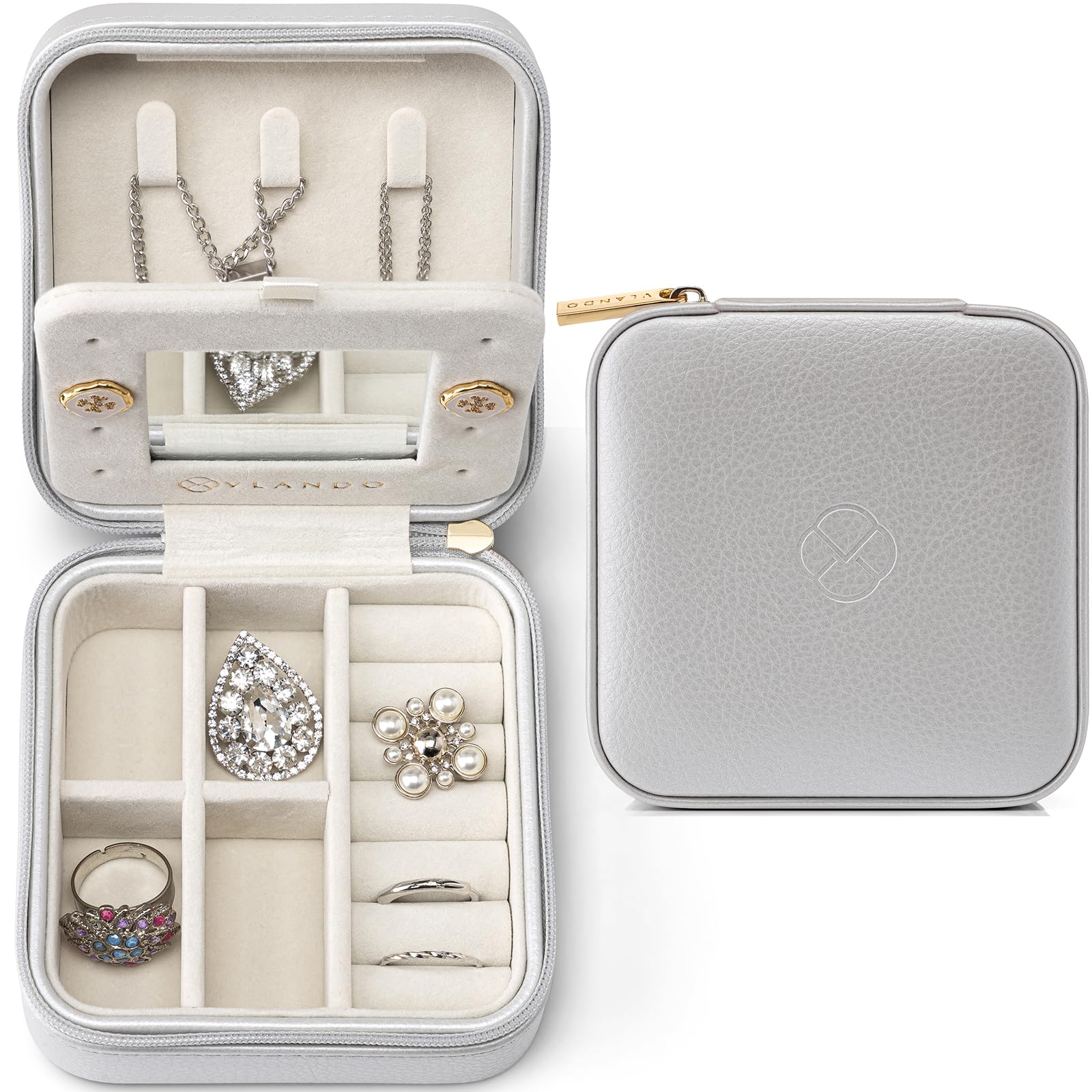 Vlando Boite A Bijoux Voyage Vlando Boîte à Bijoux Pour Femme Filles, Personnalisés Petit Boite A Bijoux Vlando Vlando Boite A Bijoux Voyage Vlando Boîte à Bijoux Pour Femme Filles, Personnalisés Petit Boite A Bijoux Vlando