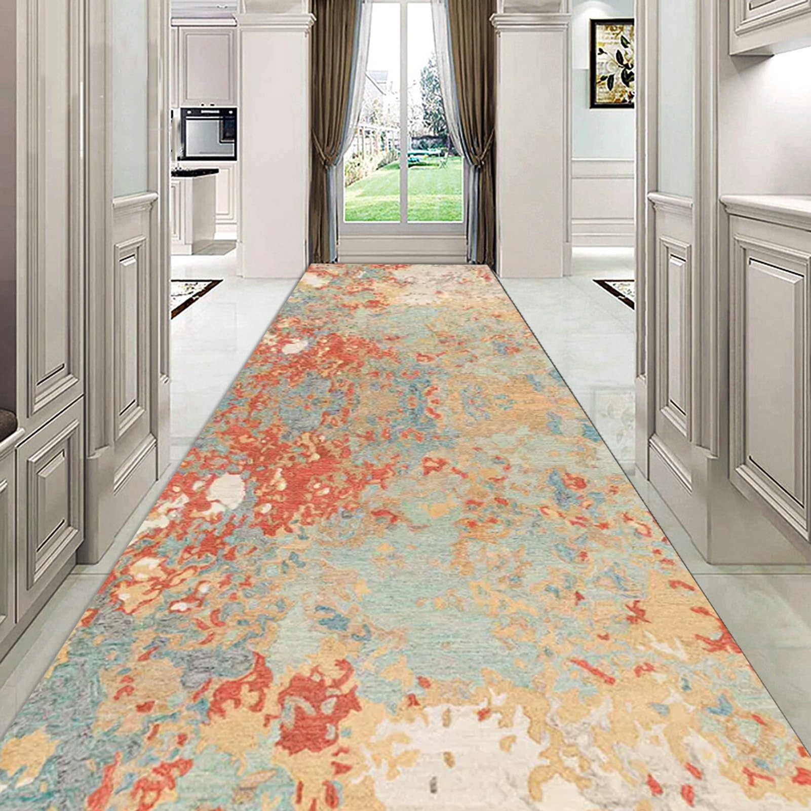 Alfombra de Pasillo Antideslizante de 100 cm/1,5 m/2 m/2,5 m/300 cm/350 cm/4 m/5 m/6 m de Largo para Pasillo, Cocina, Dormitorio, Sala de Estar, Entrada (Size : 70×200cm)
