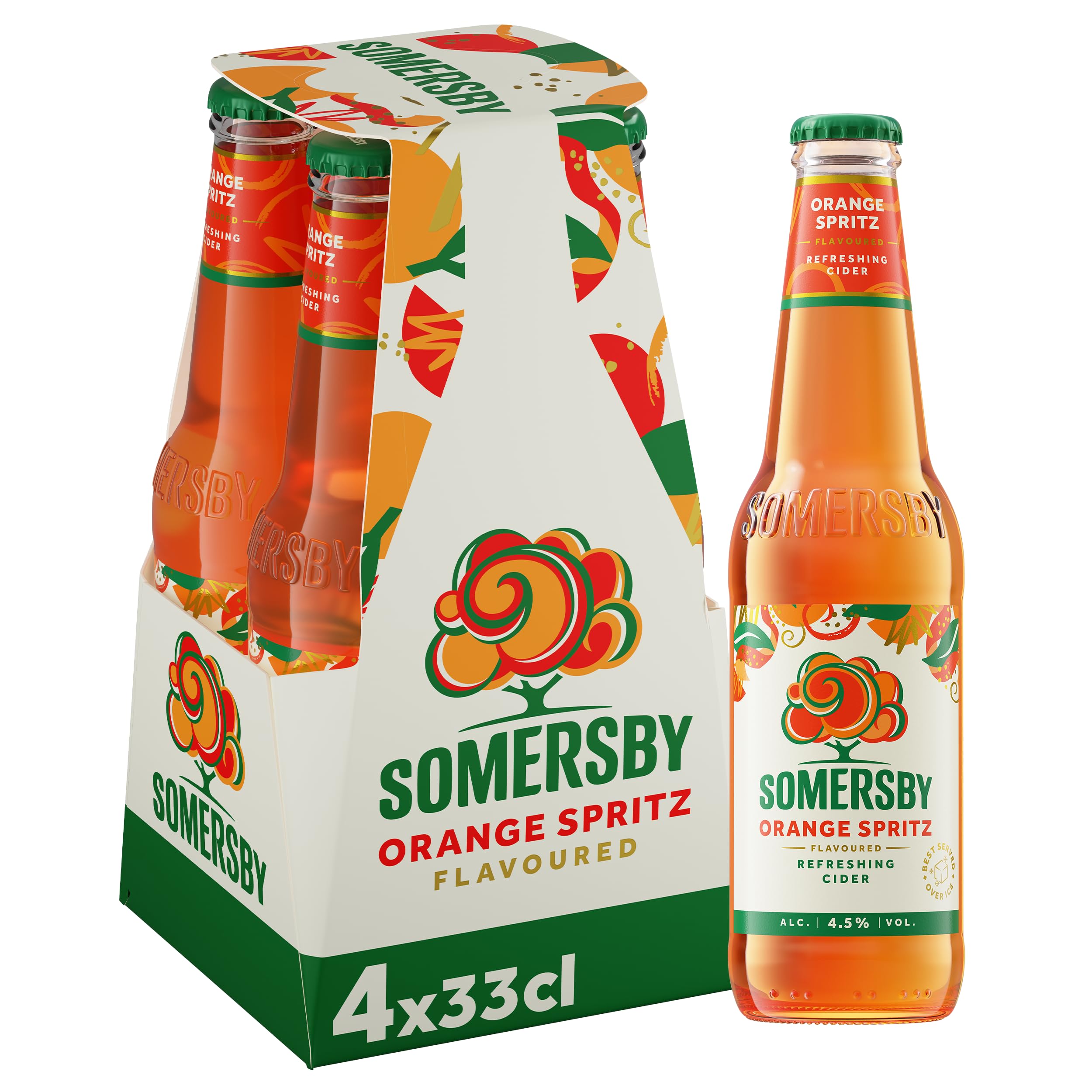 Somersby Orange Spritz Cider 0,33 l Flasche 24 x 0,33 l Glasflaschen 4,5% Vol.