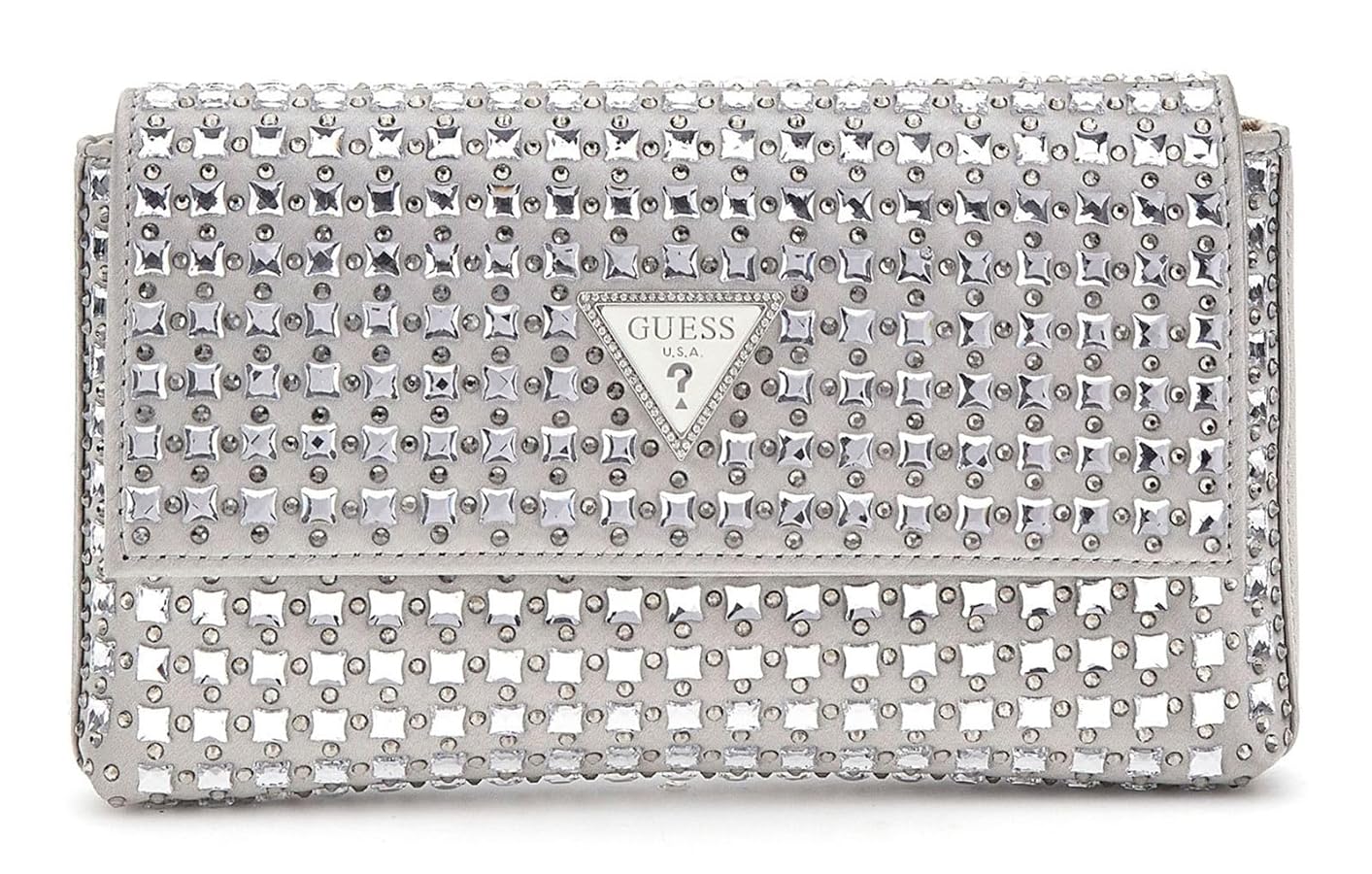 バッグ Guess sparkling bag Guess Women's Spark Handbag Powder Blue Patent Quilted Mini