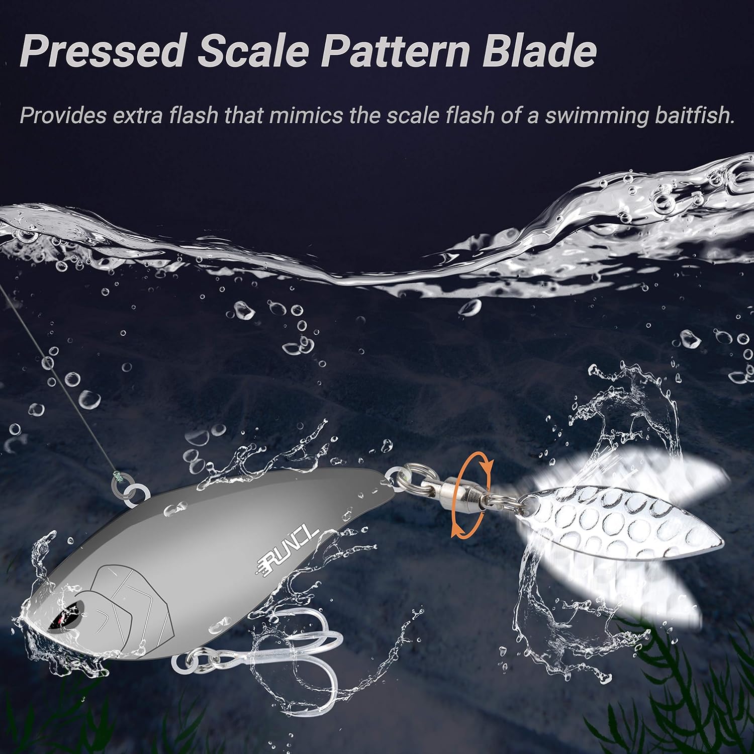 RUNCL ProBite Lipless Crankbait, Vibe Cranks 1/4oz 3/8oz 1/2oz 5/8oz, Hard Fishing Lures - Lifelike Design, Loud Rattles, Precise Weighting System, Tight Wobble Action : Sports & Outdoors