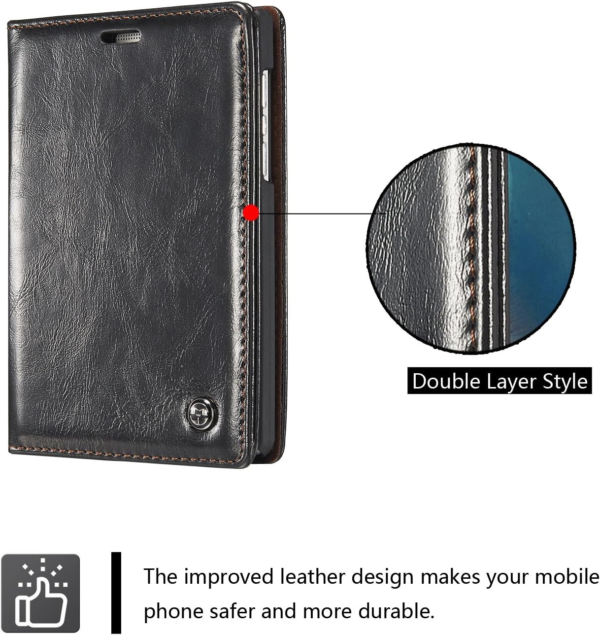 Fully Protective case For Blackberry Passport 2 (Passport Silver Edition) Wallet Magnetic Design Business Style Solid Color Luxury Premium PU Leather Flip Folio Protective Fully Protective case Cover
