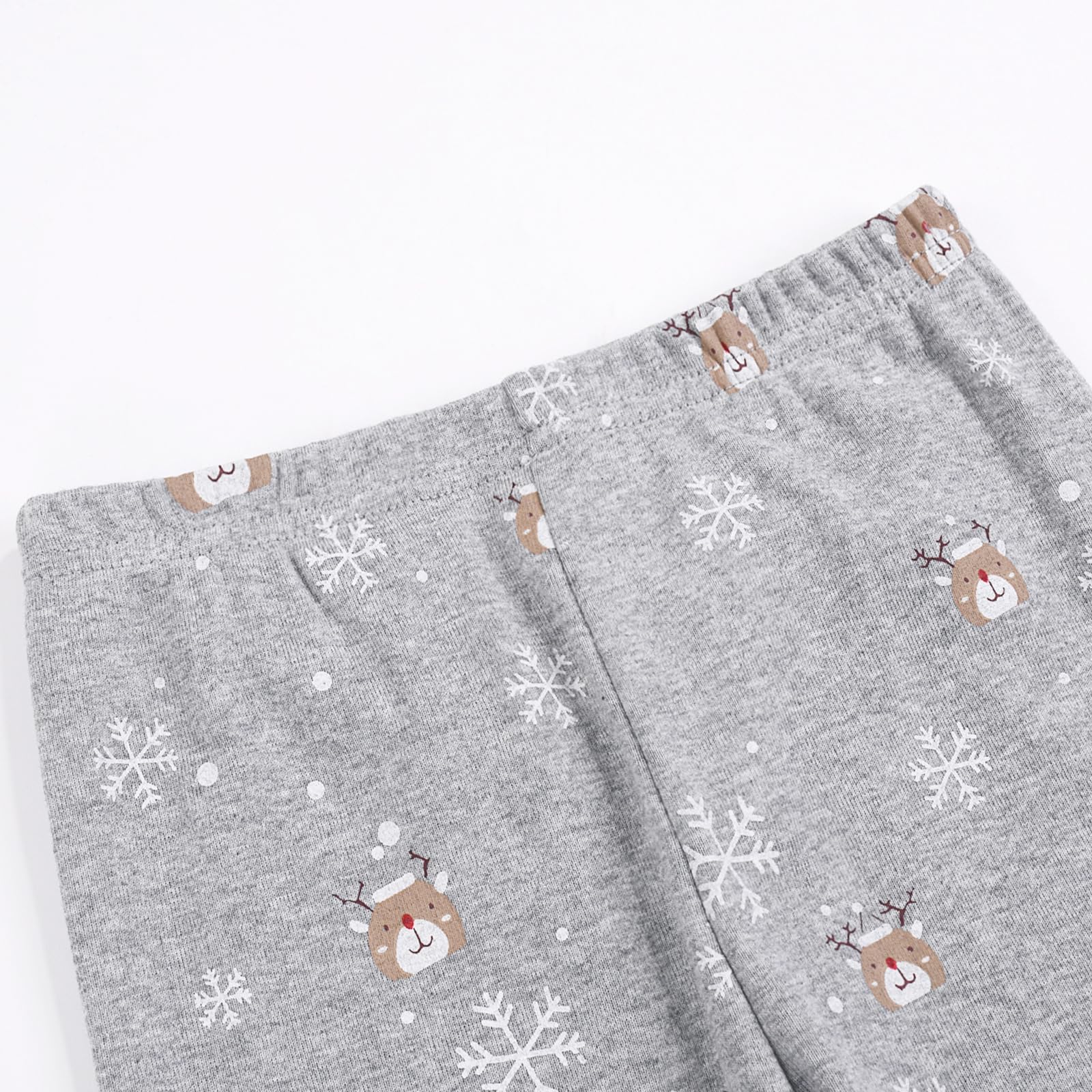 Gumyoss Pigiama di Natale per Bambini Pigiama per Bambine Maniche Lunghe Cotone Due Pezzi 2-12 Anni