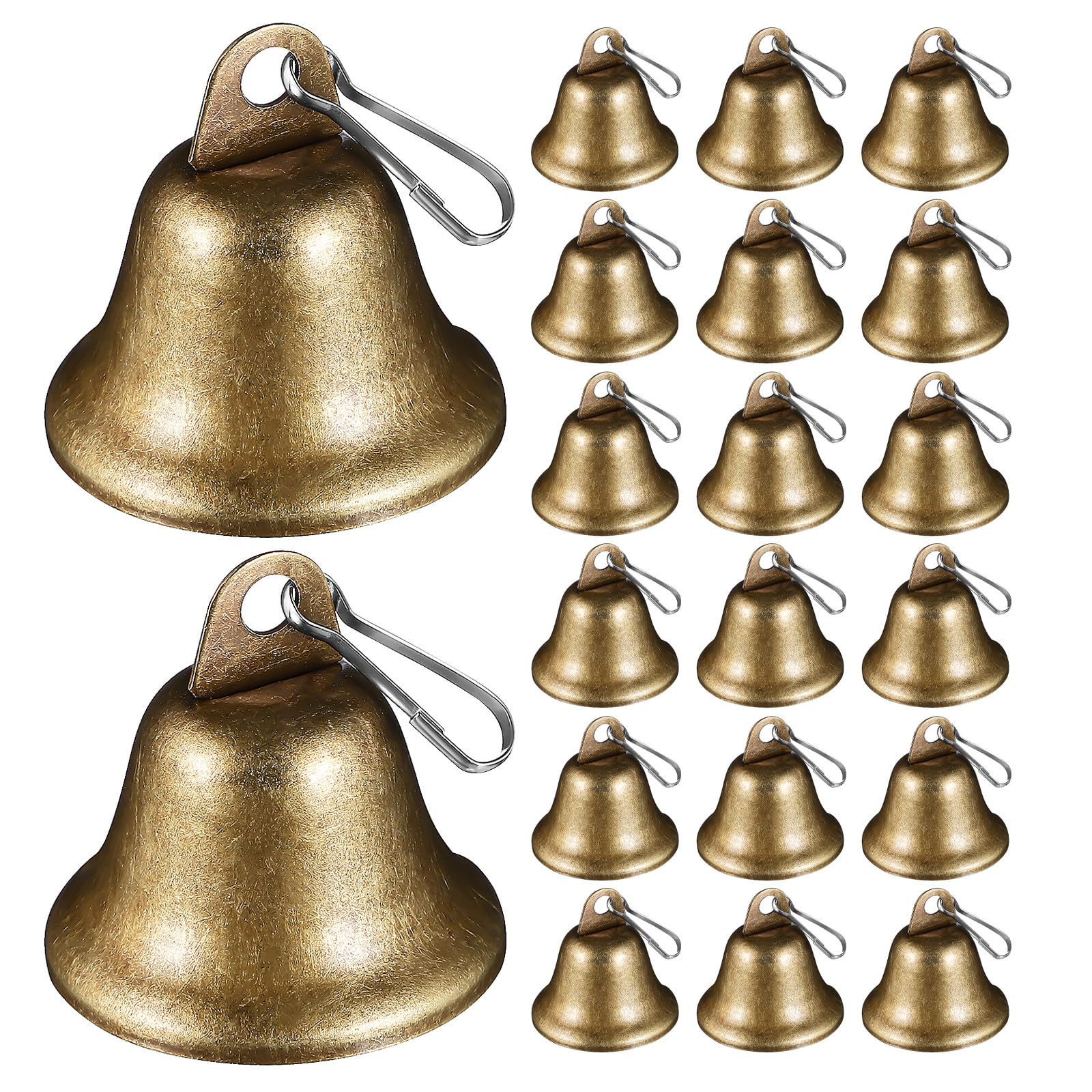 40 Adornos de Campanas Vintage: Campanas Colgantes para Festivales y Fiestas navideñas - Pequeño Colgante Retro para Fiestas, guirnaldas de árboles de Navidad y Bodas