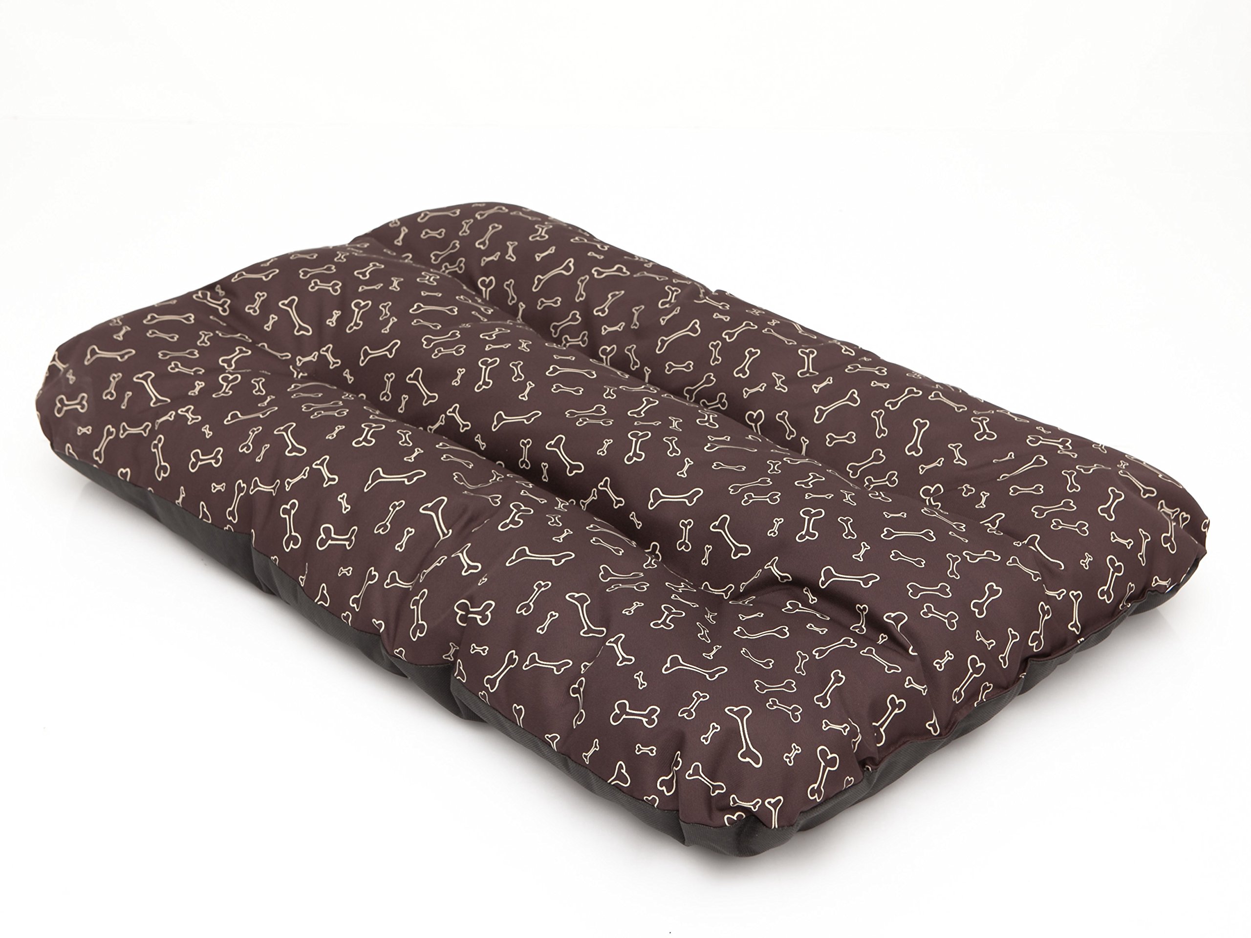 Colchón para perros, sofá para perros, cojín para perros, sofá, colchón, cama, cama para mascotas, suave, cojín R2, 100 x 70 cm, color marrón oscuro en los huesos
