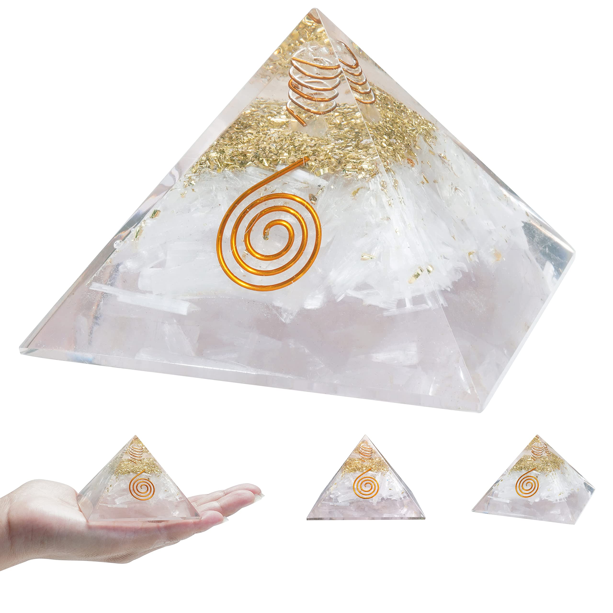 Amazon.co.jp: Crocon Selenite オルゴン ピラミッド ヒーリング
