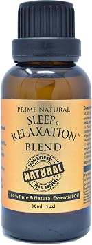 PRIME NATURAL مزيج من الزيت العطري للنوم والاسترخاء 30 مل/1 أونصة - من Prime Natural - مصنوع في الولايات المتحدة الأمريكية - درجة علاجية نقية غير مخففة - روائح العلاج العطري والناشر - التأريض، التهدئة، السلام