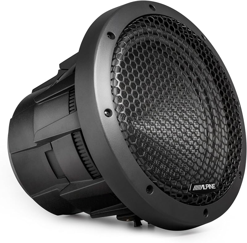 Subwoofer HDZ-W10 de 10" | 800 W RMS, bobinas duales de 4 ohmios, rejilla incluida | Controlador de graves de alta potencia para sistemas de automóviles para audiófilos, bobinas celulares DVC cableadas en serie o paralelo, se adapta a cajas selladas y con puertos