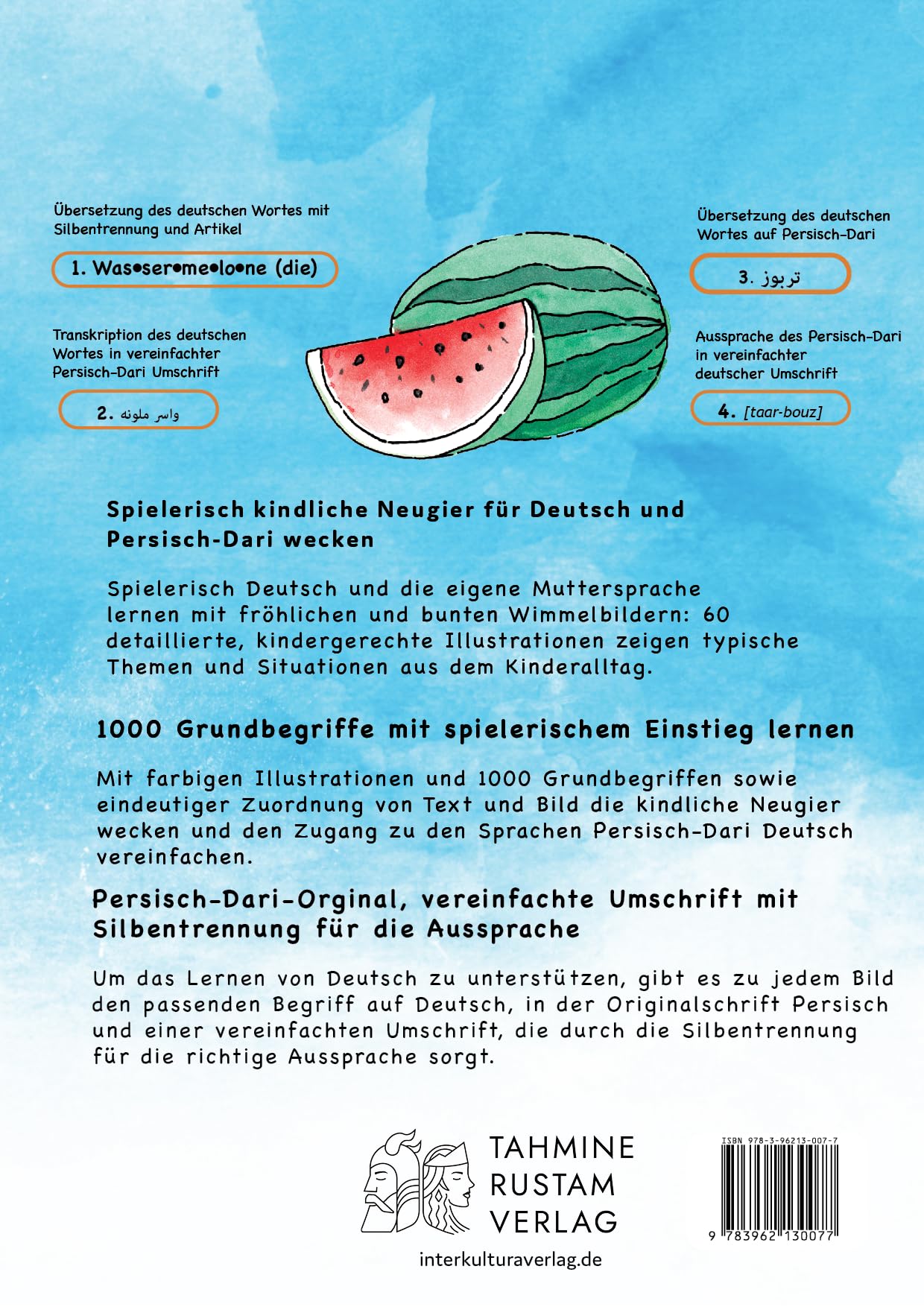 Interkultura Meine ersten 1000 Wörter Bilderwörterbuch Deutsch-Persisch/Dari: Bilderwörterbuch für Deutsch als Fremdsprache und Mutterspachler