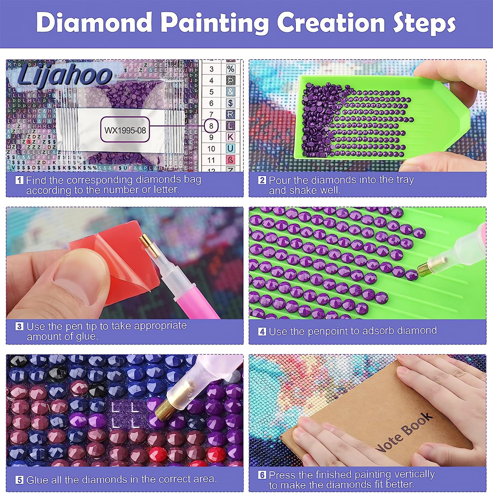 Diamond Painting 5D DIY Set Erwachsene Diamant Painting Bilder Malen nach Zahlen Diamant Painting für Anfänger Diamond Painting Set für Wohnzimmer Schlafzimmer Wand Deko(Nachmittag Swing,124x70cm)-9x