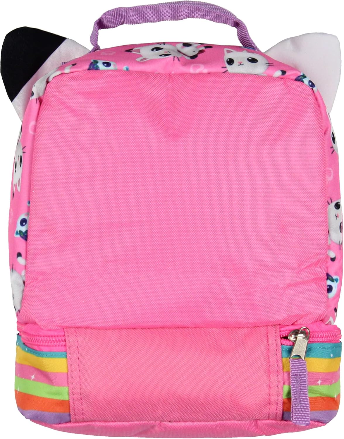 AI ACCESSORY INNOVATIONS Gabby's Dollhouse Lunch Box 3D Gabby and Cats Dual-Compartment Insulated Lunch Bag Cooler 9"