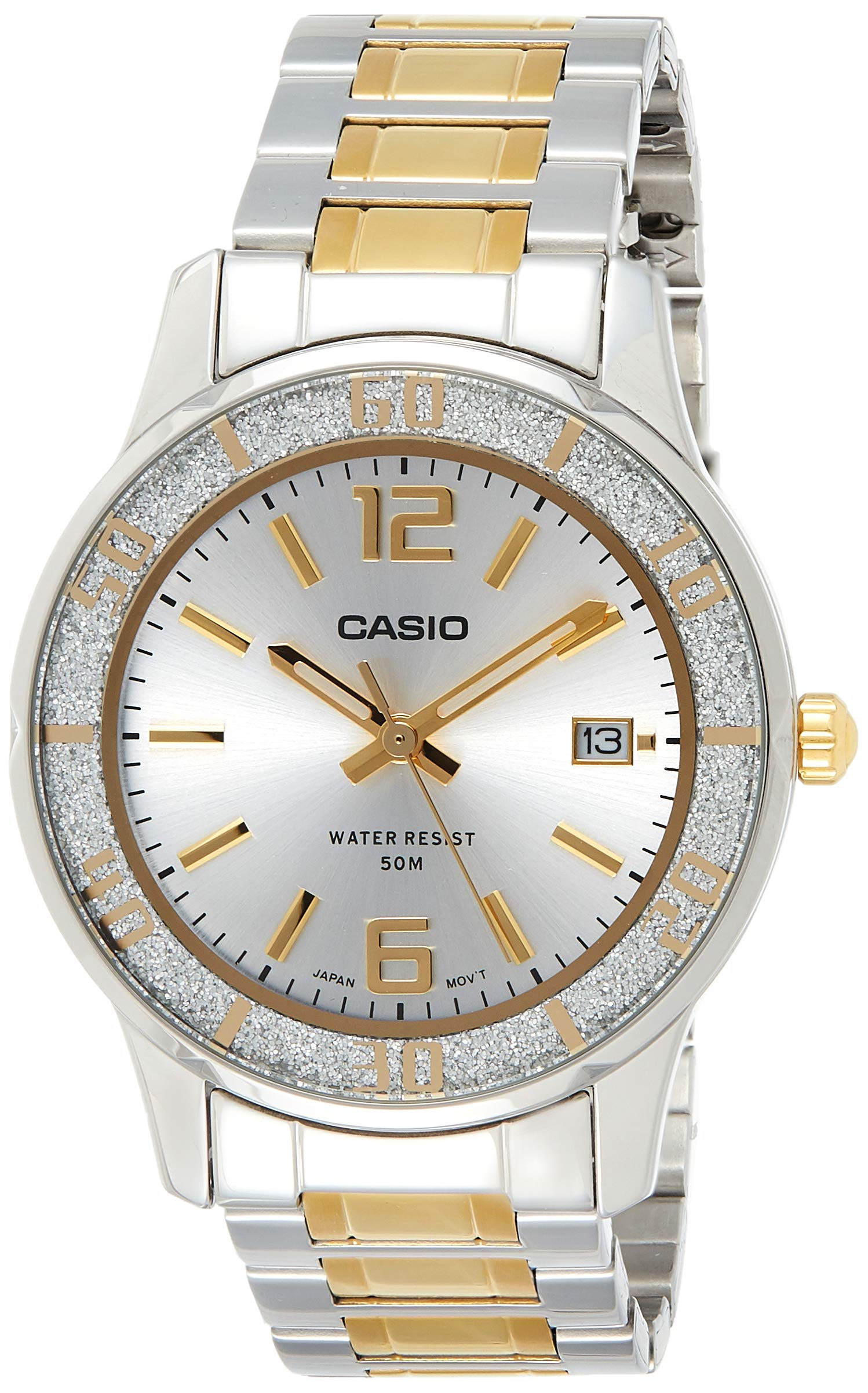 CasioWomen's Watch - LTP-1359SG-7AVDF Silver Dial, Multicolor Band