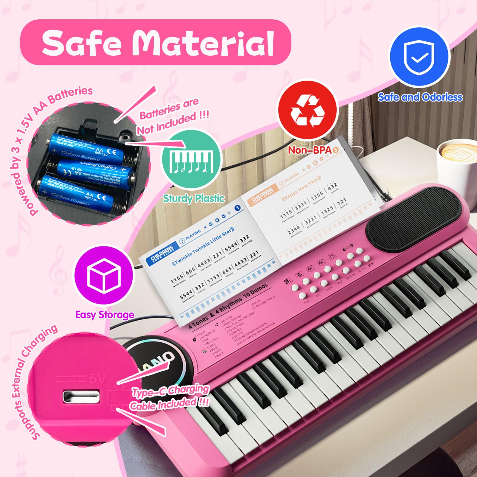 Juguetes Musicales Juguetes NiÃ±a AÃ±os Piano Instrumentos