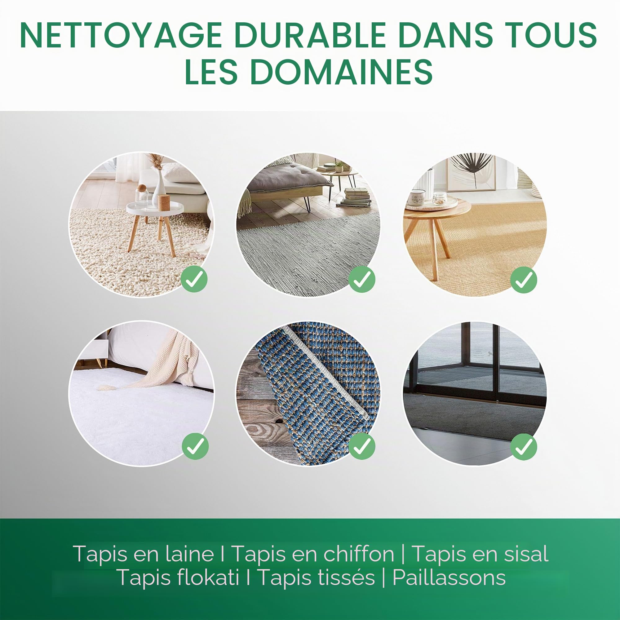BiOHY Shampoing pour Tapis (Bouteille de 1l) | Concentré de nettoyant pour tapis | idéal pour enlever les taches tenaces | bien toléré par les animaux (Teppichshampoo)