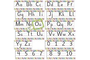 Lively Alphabet Strip Set: Enchanting Wall Décor for Early Learning Spaces
