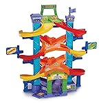 VTech - TutTut VIP Parking B'olides, Circuits, Toy Tracks and Playsets, Interactive Parking with Double Position to Launch Cars in Race, Includes Two Vehicles, ESP Version
