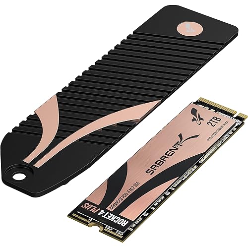 SABRENT 2TB Rocket 4 Plus NVMe 4.0 Gen4 PCIe M.2 Internal Extreme Performance SSD + M.2 NVMe heatsink Combo (SB-RKT4P-PSHS-2TB)