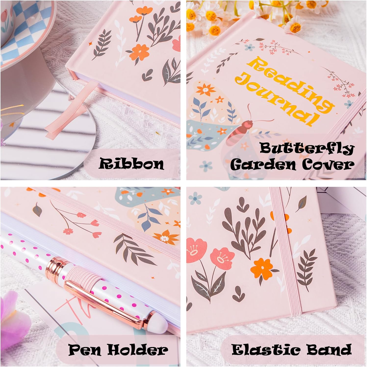 TIEFOSSI Reading Journal for Book Lovers, Track Your Reading Progress, 85 Book Reviews, Stage Reading Record, Hardcover A5 Journal Reading Planner, Gifts for Readers - Image 4