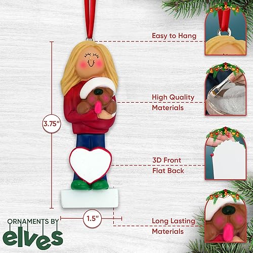 Miniatura 3 de Adornos personalizados para mascotas 2023  Adorno personalizado para perro 2023  Adornos de Navidad para perro amante de los perros, adorno rubio