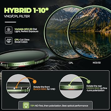 Freewell x Brandon Li 82mm Variable ND/CPL Basic Kit 1-10 Stop
