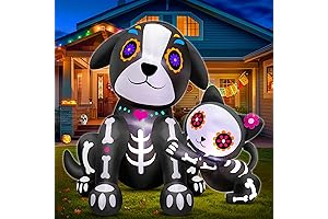 TURNMEON 5Ft Long Day of The Dead Decorations Inflatables