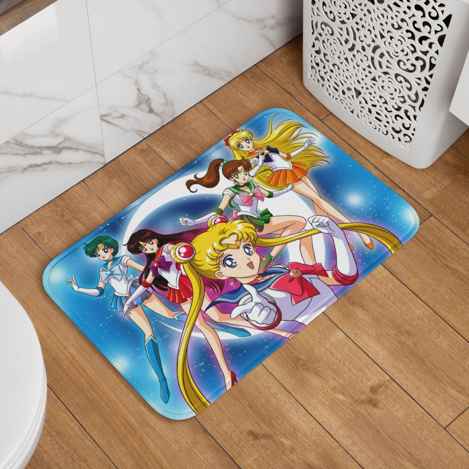 Amazon｜玄関マット 美少女戦士セーラームーン バスマット 足ふき 