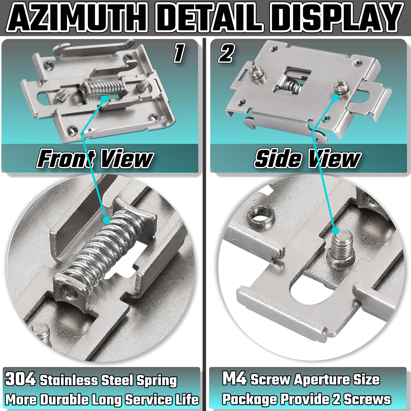 Din Rail Mounting Clip Kit - 35mm Din Rail Clamp, Safe Mounting Bracket for Solid State Relays — Amazon image 5