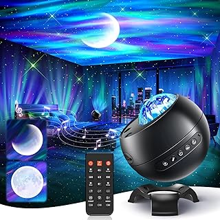 Galaxy Projector for Bedroom, 21Colors Northern Lights,15White Noise&Bluetooth Star Projector Galaxy Lights, Remote Ambient Lighting,Aurora Halloween Decor Christmas,Gifts for Kids,Adults