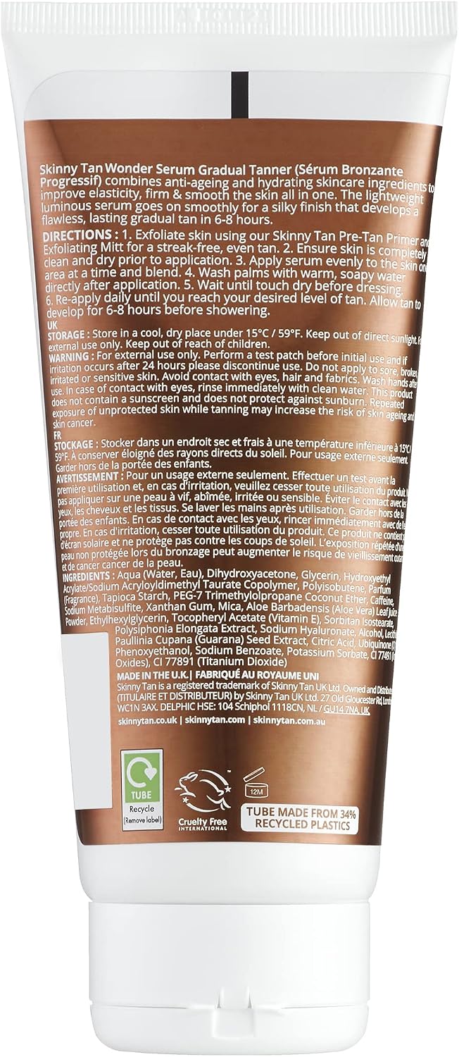 Skinny Tan Tan & Tone Wonder Serum Gradual Tanner 200ml, 200 ml (Pack of 1) - Image 3