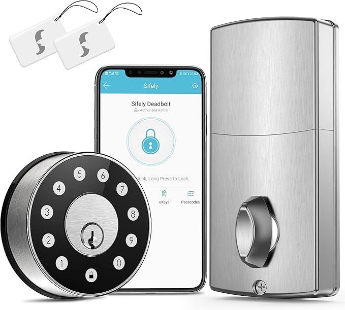 Sifely Deadbolt, Keyless Entry Door Lock, Smart Lock, Keyless Door Lock