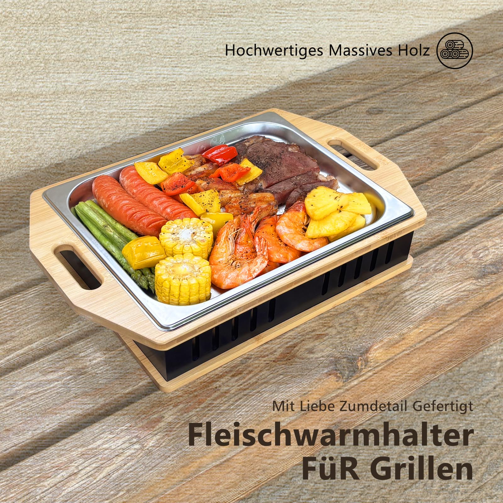 BBQ Warmhalteplatte Teelicht,Warmhalteplatte Grillgut Teelicht,Grill Warmhalteplatte,Fleischwarmhalter FüR Grillen,BBQ Warmhalteplatte Personalisiert