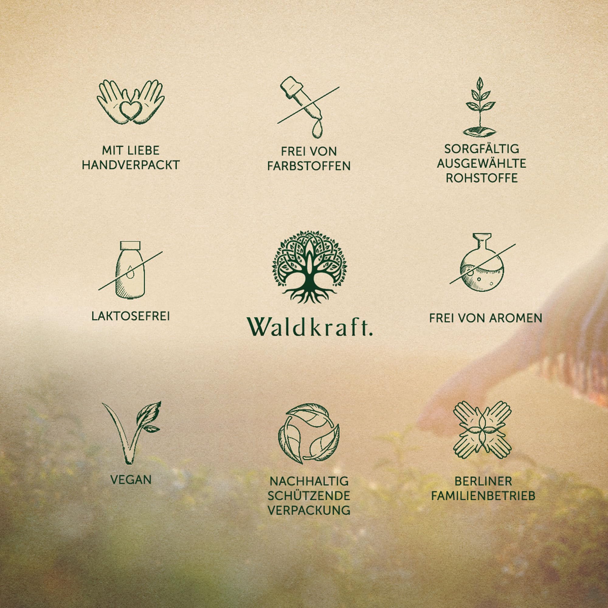 Waldkraft D-Mannose Pulver | 99% ig reine D-Mannose aus Früchten | Ohne Zusatzstoffe & vegan | In praktischer Pulverform | Ohne Zusätze | 300 g im Braunglas