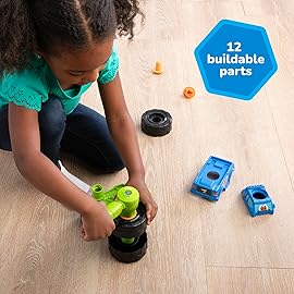 Build-A-Buddy Monster Truck Toy - 2-in-1 Building Toys for Take Apart Play - Kids Building Sets - Construction Toys Ages 18 Months and Up