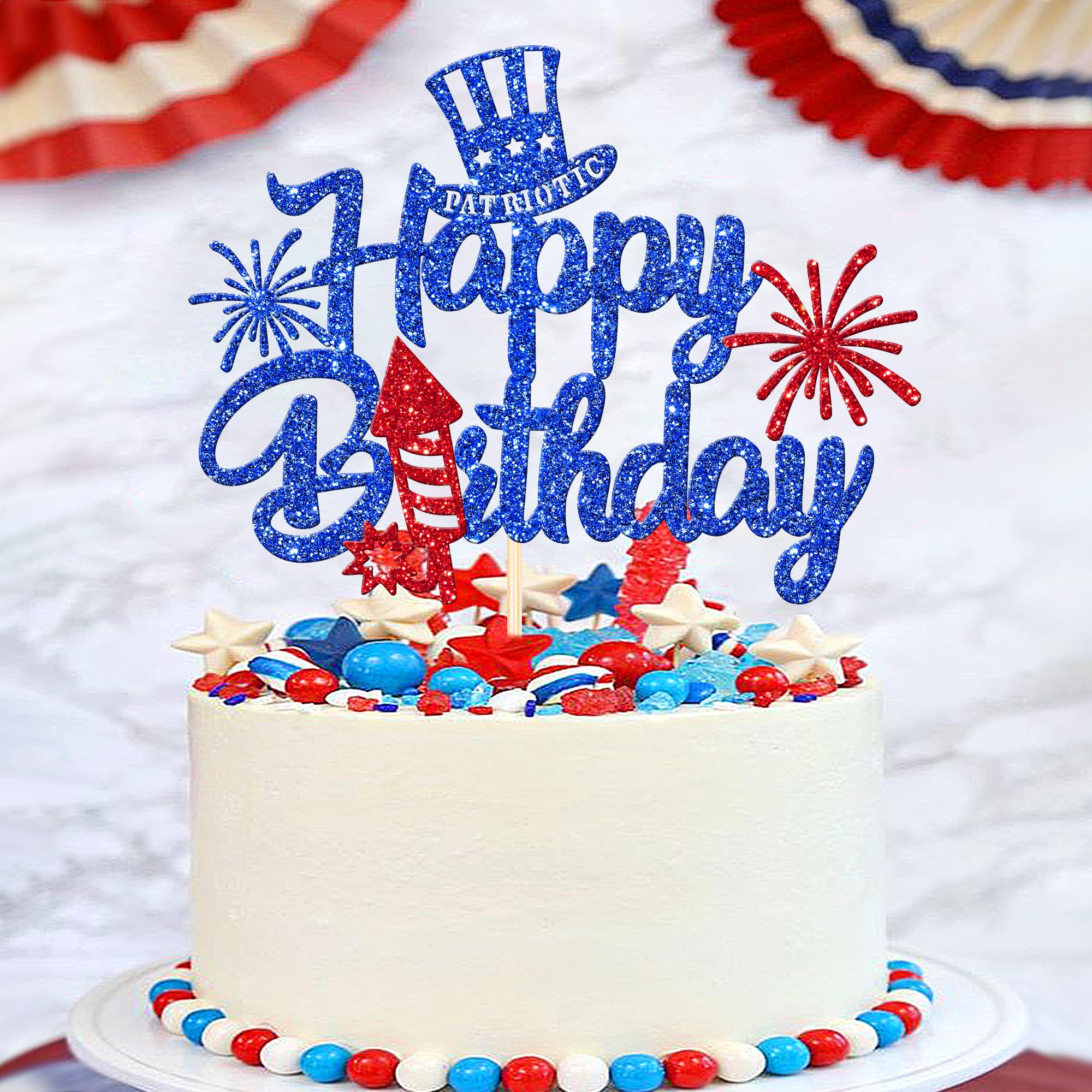 Usa Deko Feierliche Dekoration Tag Unabhängigkeit Patriotisches Set  Papierbanner Und Tortenaufsatz Amerikanische Flagge Thema Rot Weiss Blau  Feier Am 4 Juli Usa Buchstabendesign Festliche Wohnkultur G 601099560065214  Amerika Deko, image size:2000x2000