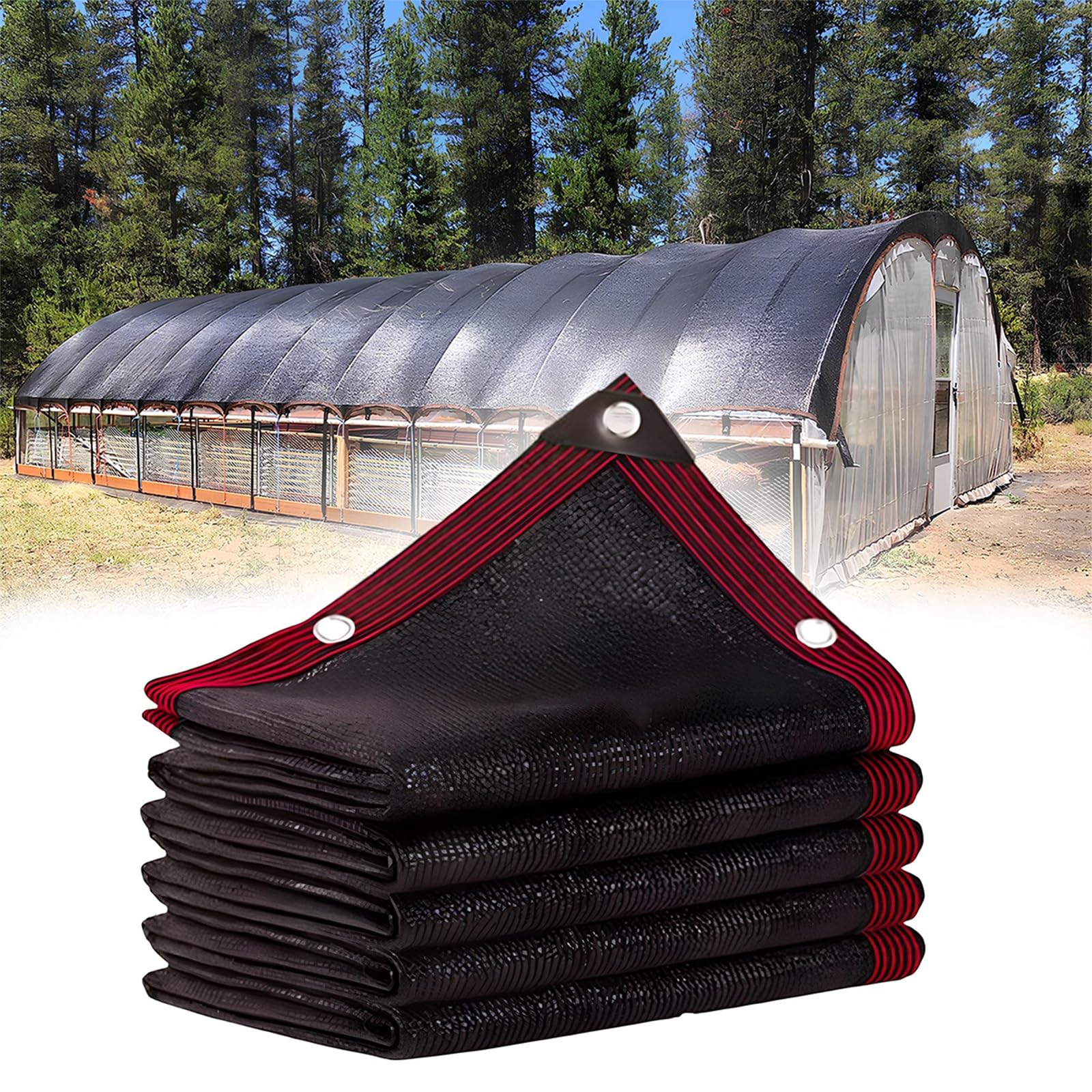 Sunblock Shade Cloth 2*3.0m 3*4.0m 4*5.0m 5*6.0m Shade Netting With Grommets, 70% UV Resistant Sunblock Mesh Tarp For Greenhouse, Parking Shed, Garden Yard Kennel(4.0*7.0m/13.1*23ft)