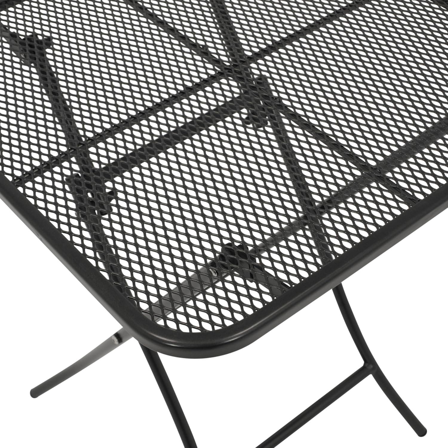 DEGAMO Gartentisch Bistrotisch RIVO 60x60cm quadratisch, klappbar, Farbe eisengrau, Outdoor
