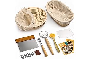 RORECAY Bread Making Kit: Banneton Proofing Baskets for Perfect Sourdough Loaves