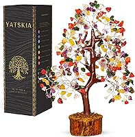 Vista 21 de Árbol de piedras preciosas de cuarzo transparente, árbol de la vida de cristal, cristales curativos y piedras, árbol de cristal para energía