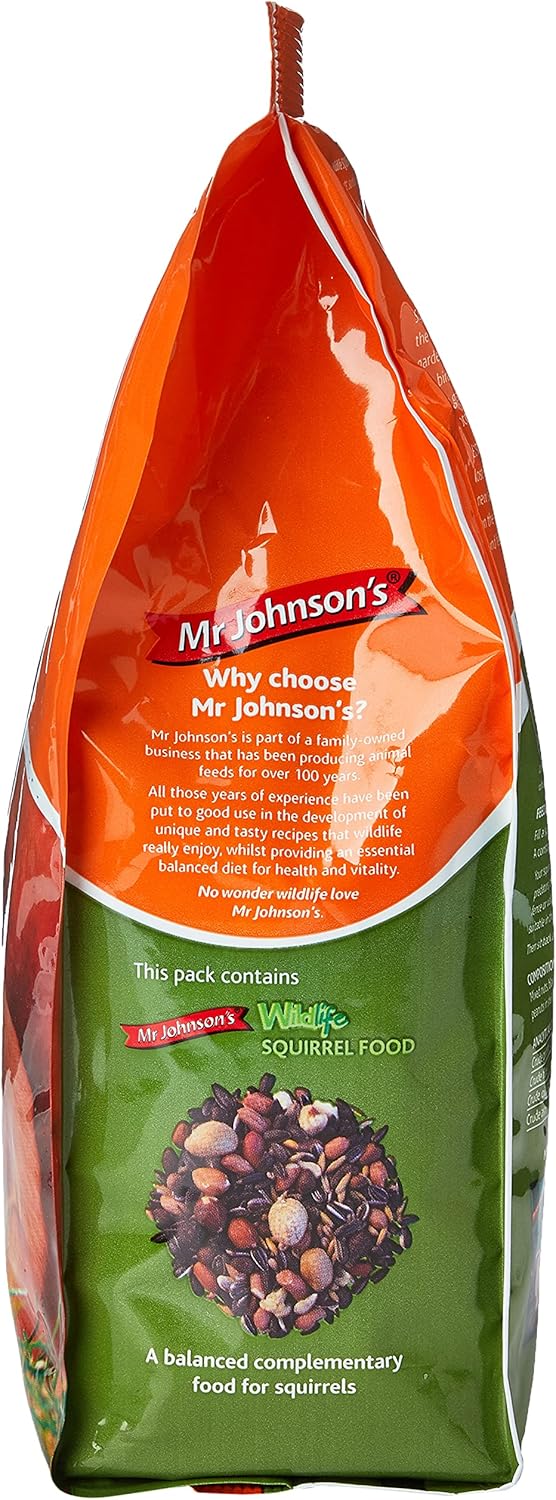 Mr Johnson's Wildlife Squirrel Food, Apple, 900g, Transparent, 60274