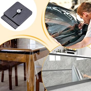 Edge Trimming Guide Tool | Adjustable Handheld DIY Trimming Guide, Wind Wedge Wrap Cutting Aid Tool - For Cabinet Door, Table, Car Windows, Furniture