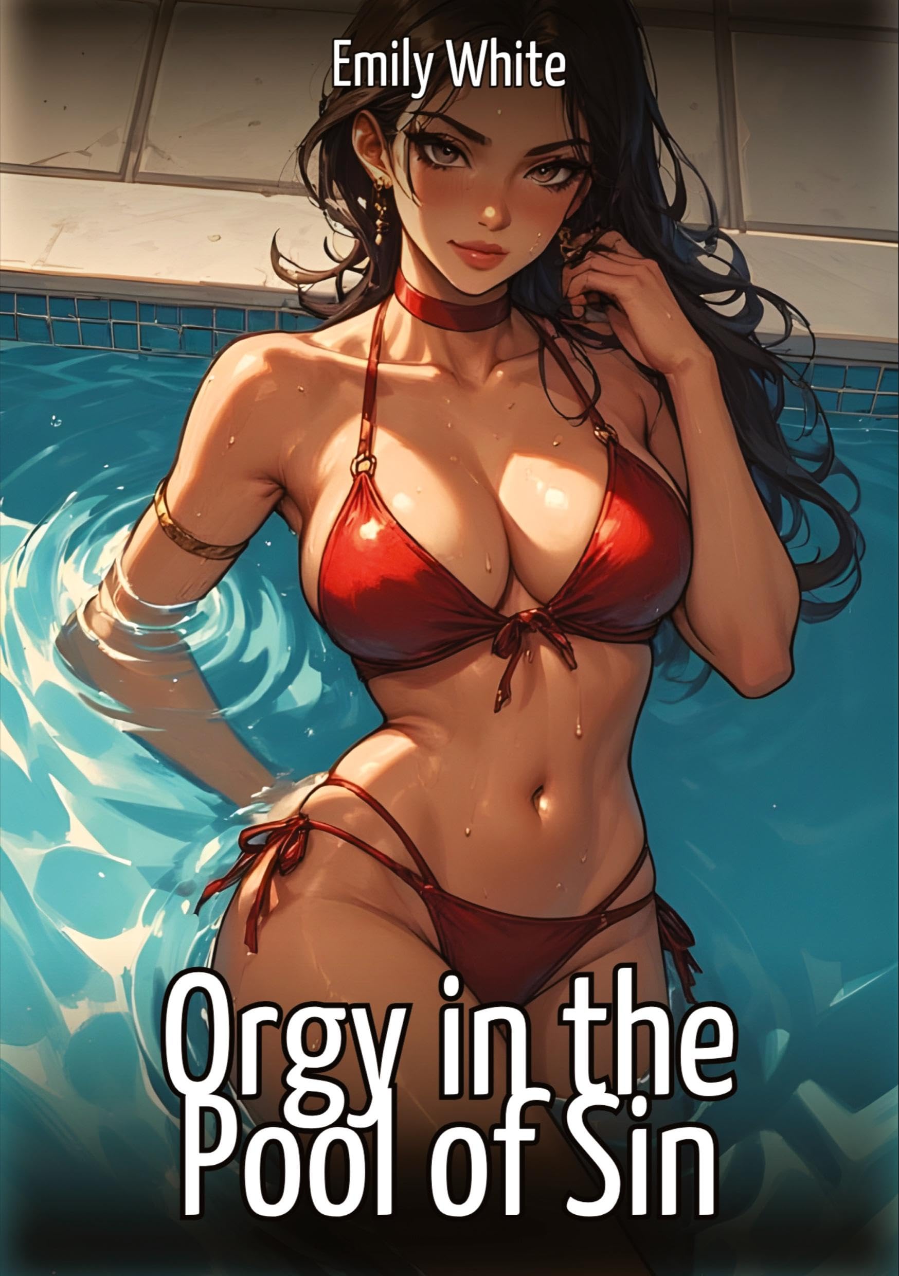 Orgy in the Pool of Sin: Sexy Stories for Adults with Erotic Manga Images