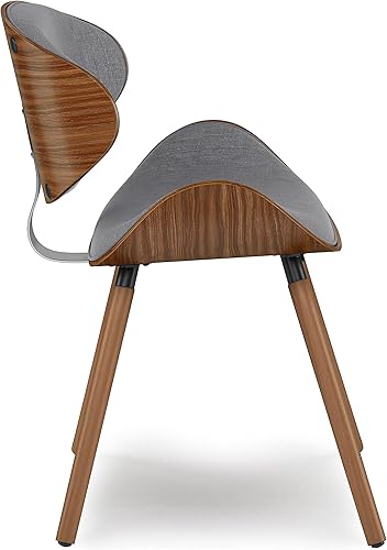 Miniatura 5 de SIMPLIHOME Marana - Silla de comedor moderna de mediados de siglo en tela de aspecto de lino gris requiere montaje completo