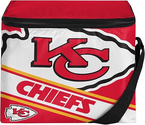 Miniatura 60 de FOCO NFL Unisex-Adult NFL Team Big Logo Stripe 6 Pack Coolers