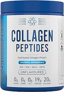 Collagen Peptides Powder - Hydrolysed Bovine Collagen Protein, Halal, Healthy Skin, Hair, Nails (Unflavoured) (300g - 15 Servings)