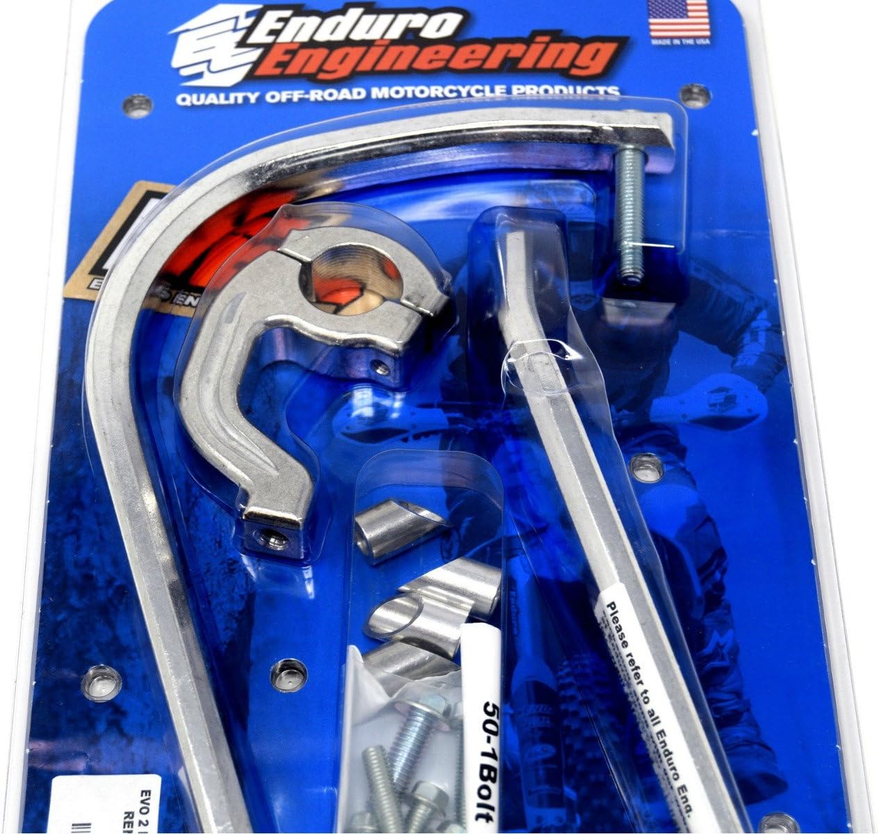 Enduro Engineering Silver Debris Deflector Evolution Clamps Renthal Neken 1 1/8"
