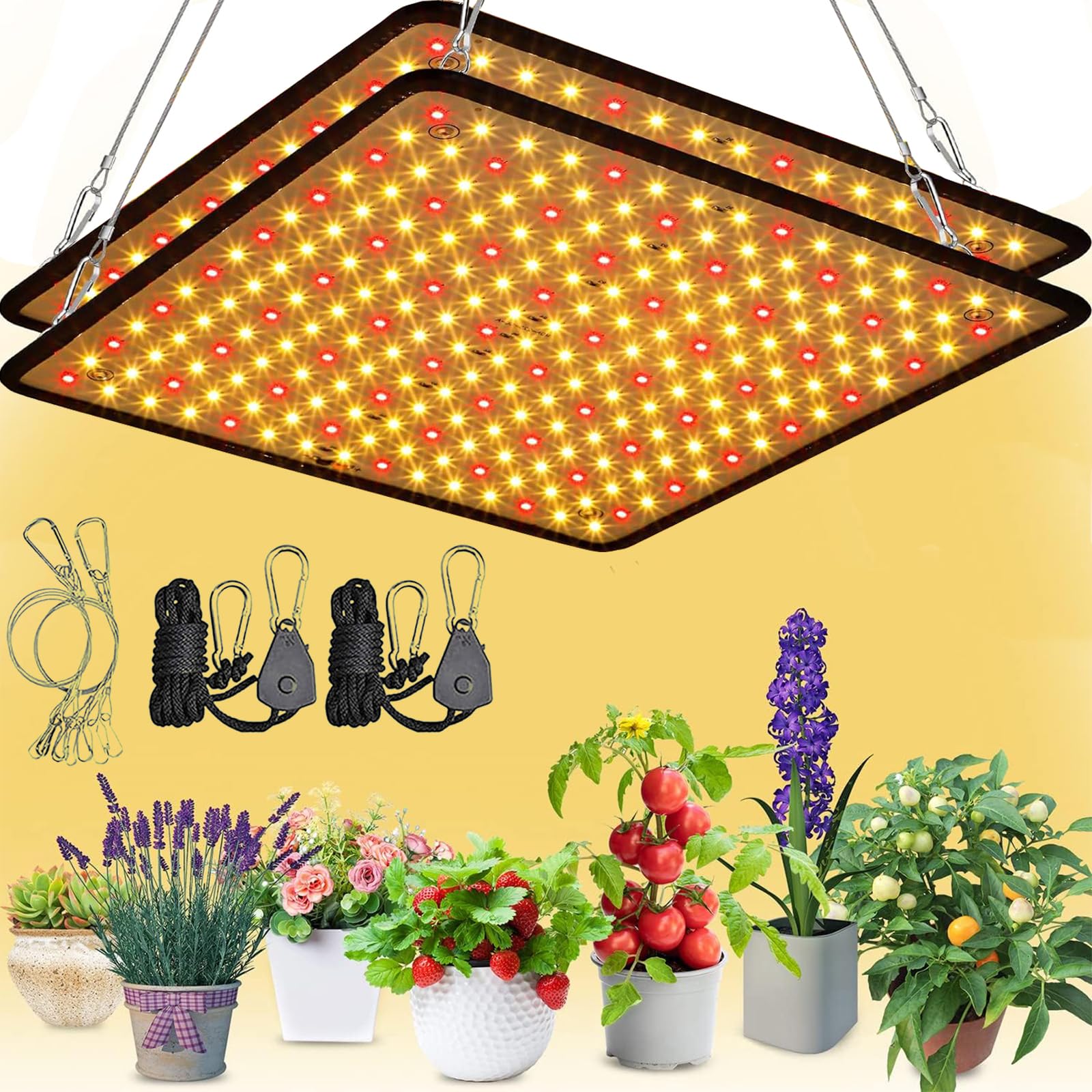 Amazon.co.jp: GREENSINDOOR 植物育成ライト LED 400W相当 暖色系 育成