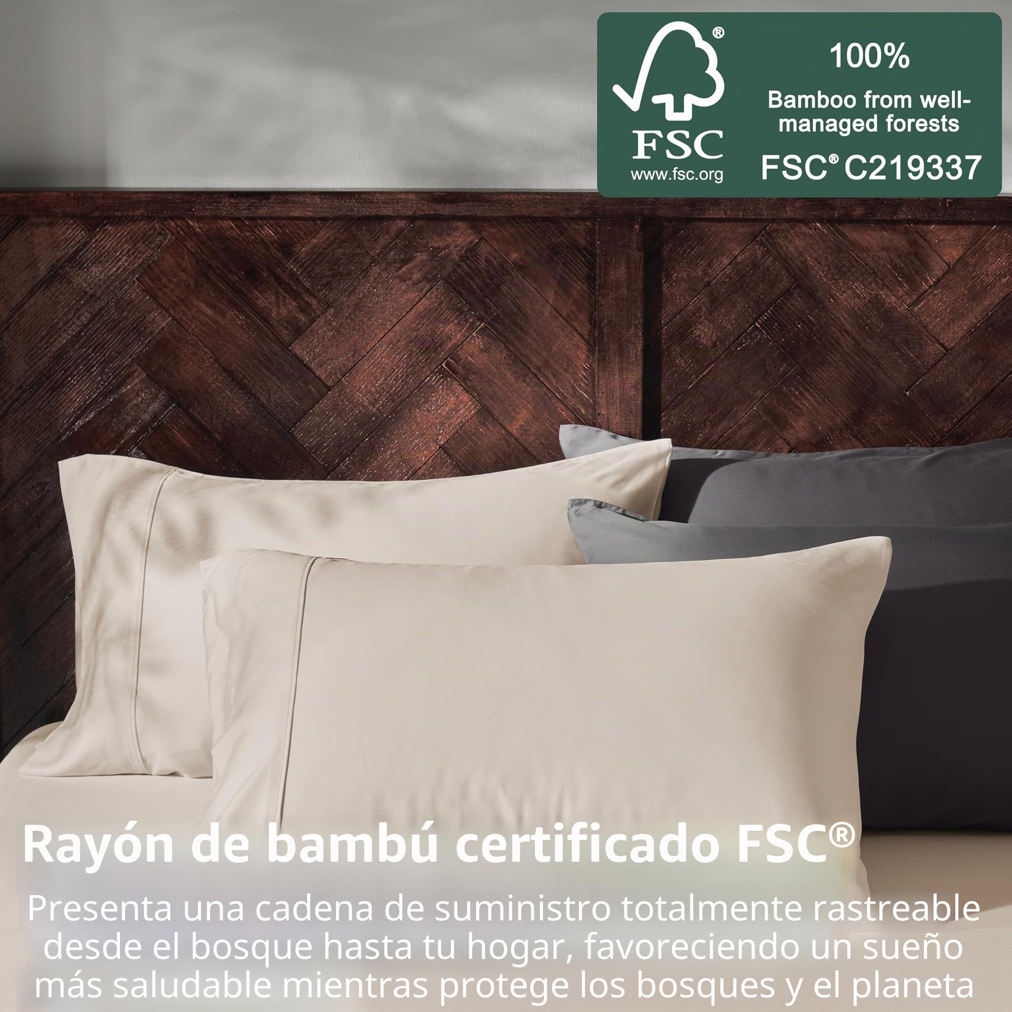 GOKOTTA Juego de sábanas tamaño King de 4 Piezas, sábanas de bambú súper Suaves, refrescantes para Personas Que Duermen con Calor, sábanas Transpirables de Seda de Lujo, Bolsillo Profundo de hasta 16