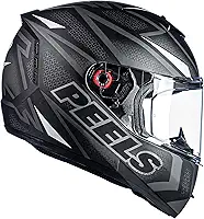 Capacete Moto Fechado Peels Icon Fast Preto Fosco Branco