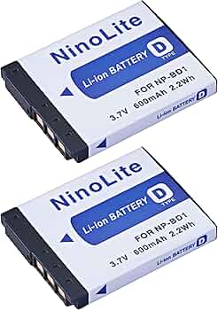 Amazon | NinoLite NP-BD1 NP-FD1 互換 バッテリー 2個セット ソニー